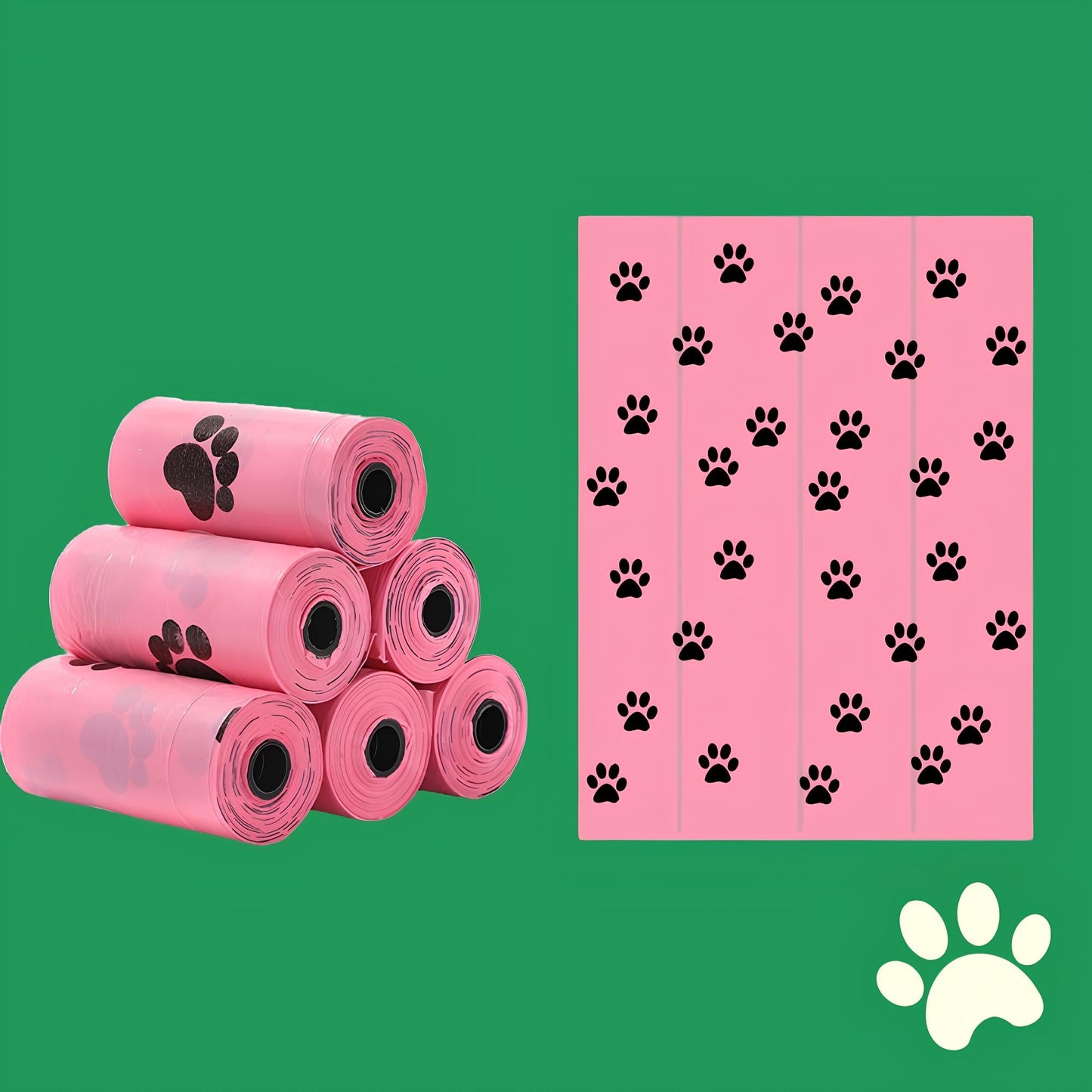 EcoBagz™ - Sacs biodégradables verts pour déjections