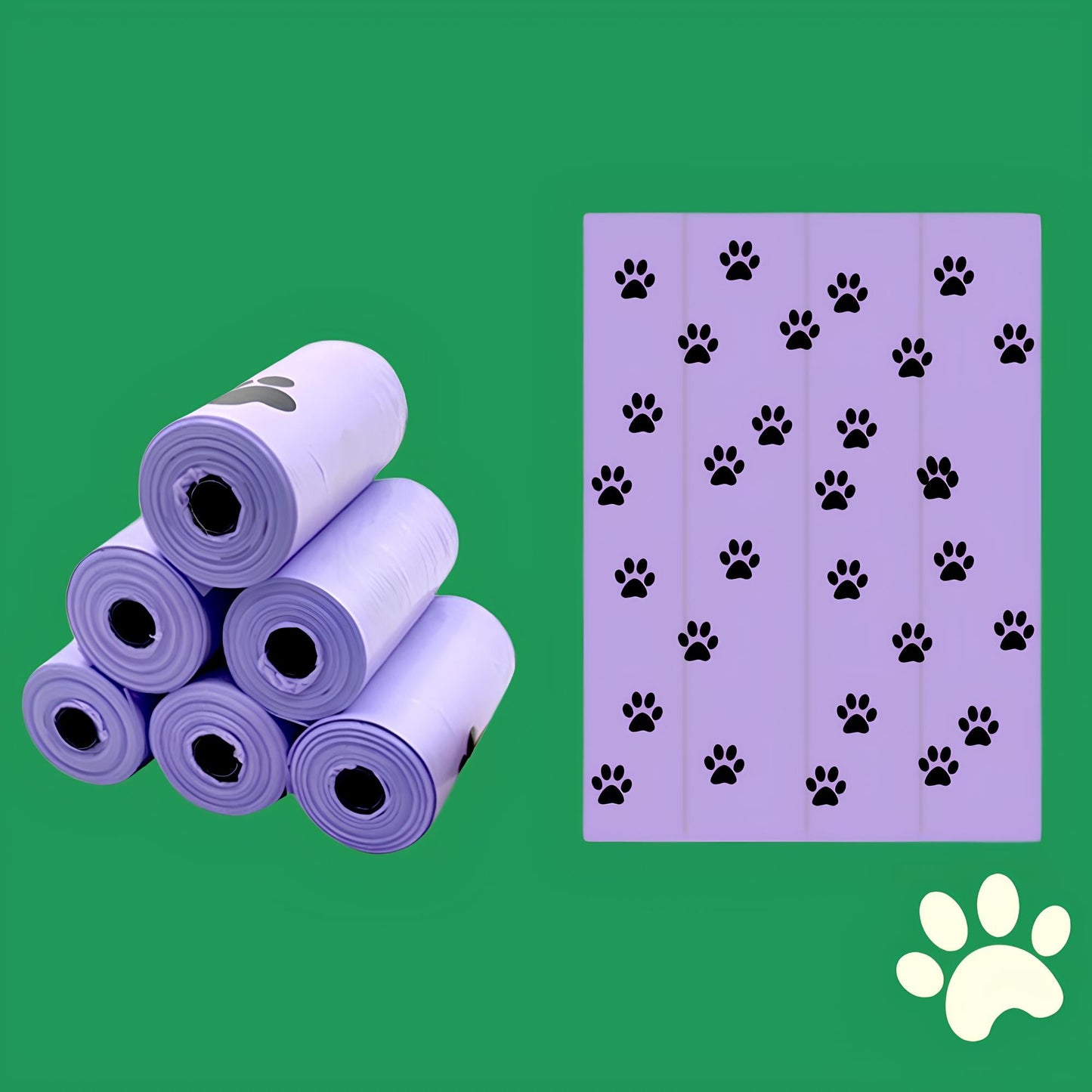 EcoBagz™ - Sacs biodégradables verts pour déjections